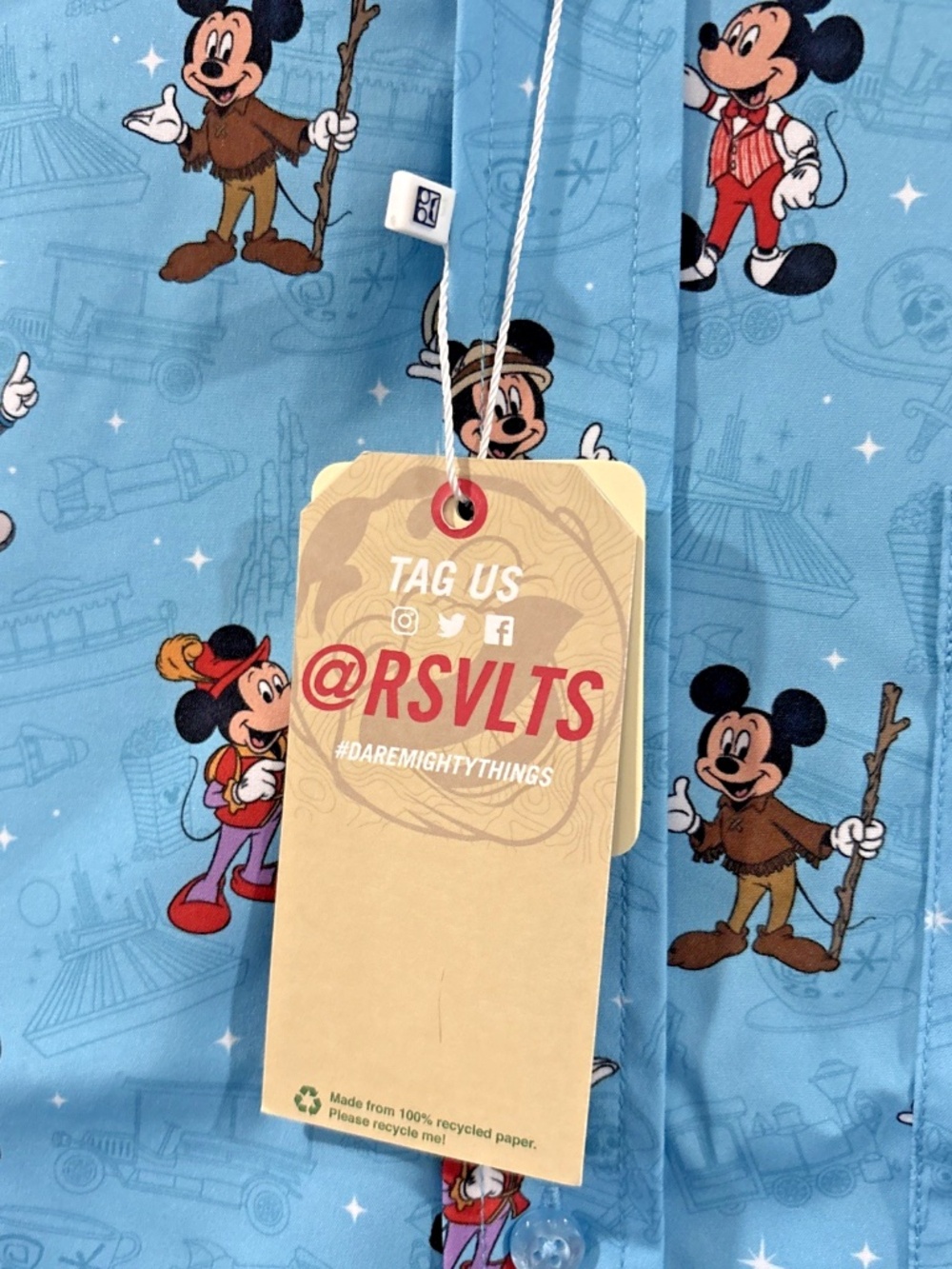 2025 Disney Parks RSVLTS Magic Kingdom Mickey Mouse Shirt Men’s Size - NEW - Picture 2 of 2